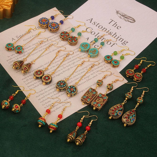 SIMPLE RETRO HANDMADE DESIGN EXOTIC EARRINGS_CWAJE3984