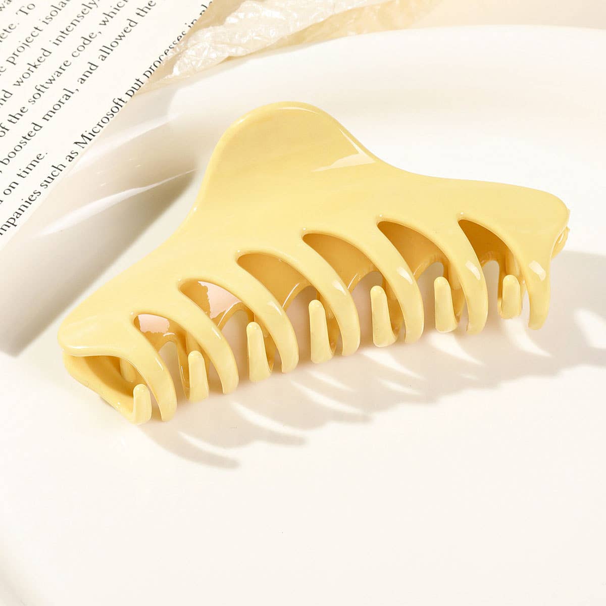 PC pointed keel high-end large hair clip