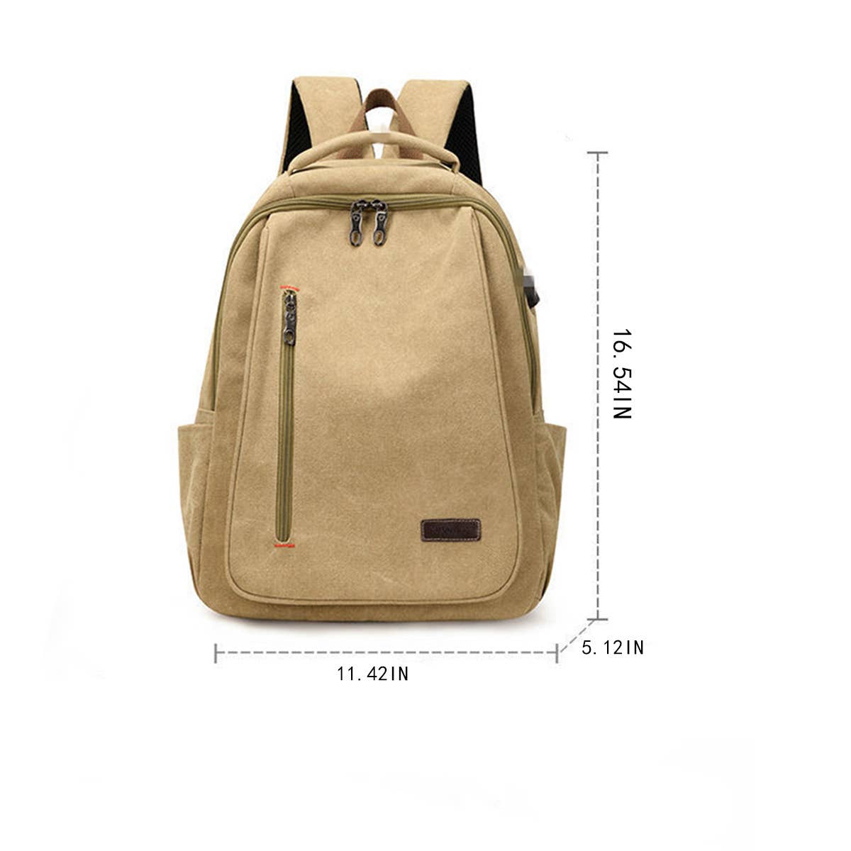 SIMPLE VERSATILE CANVAS BACKPACK,LAPTOP BAG_CWAB2201