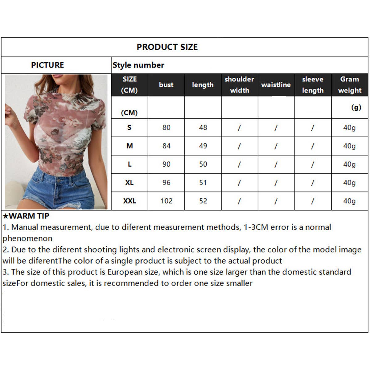 FLORAL PRINT MESH TOP WITH RUFFLE DETAILING