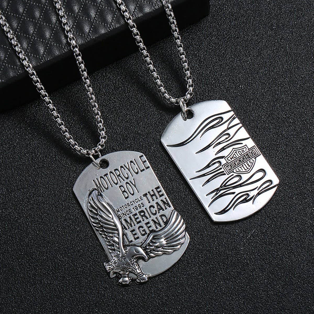CREATIVE ALLOY PENDANT MEN'S LONG NECKLACE