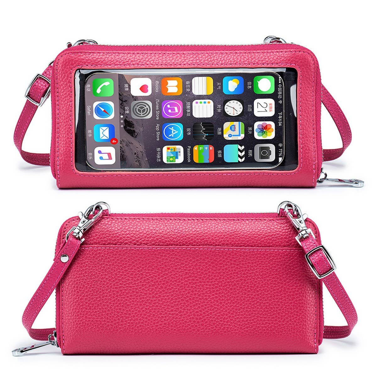 MINI CROSSBODY PHONE BAG GENUINE LEATHER WALLET_CWAB3730