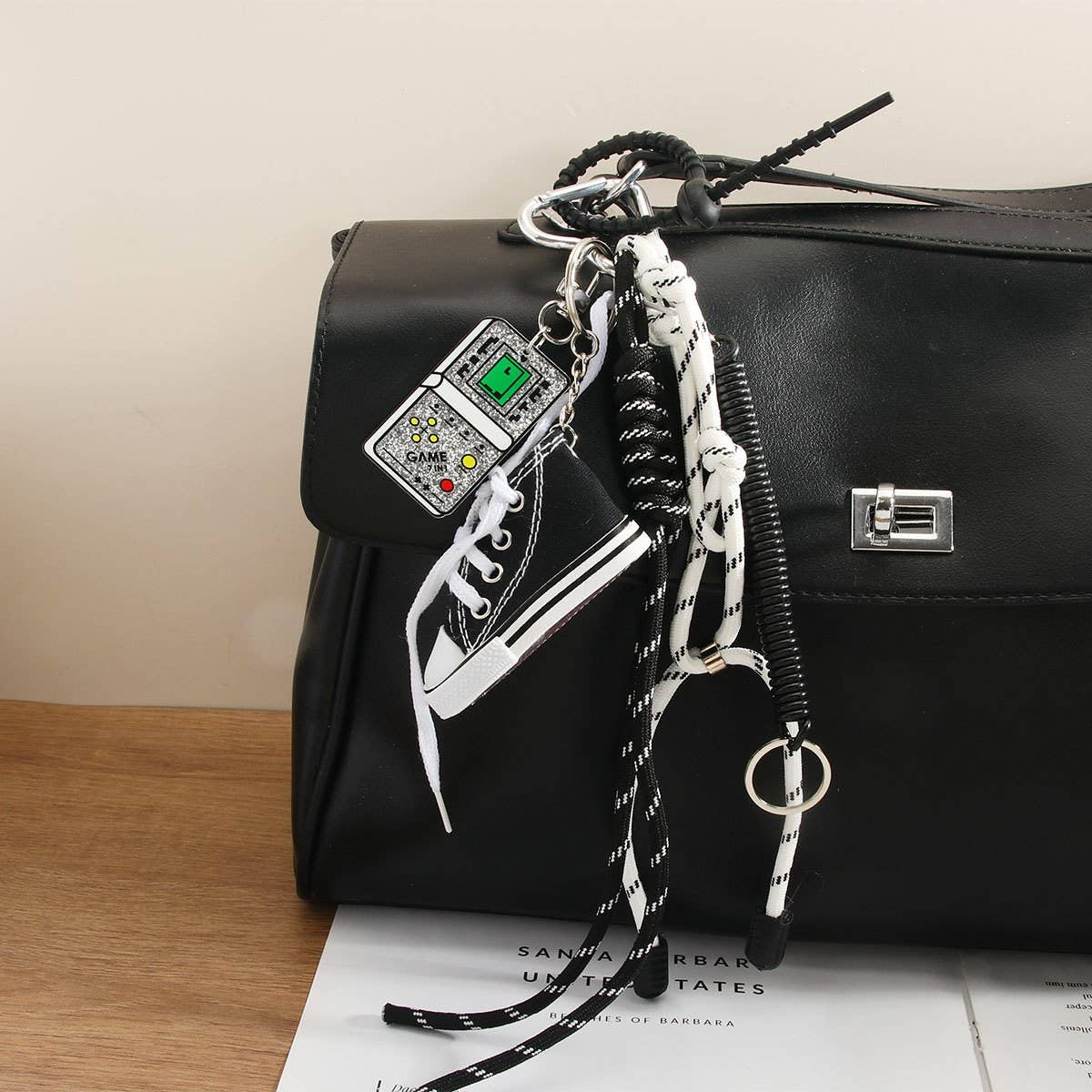 Mini Canvas Sneaker Charm ? Sporty Golf Style