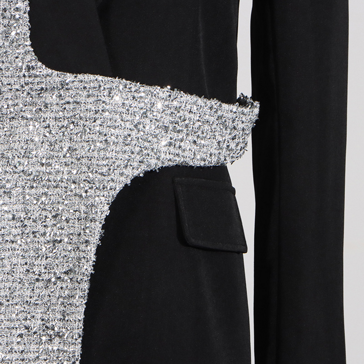 Colorblock Wool Blazer ? Slim Fit Petite Style