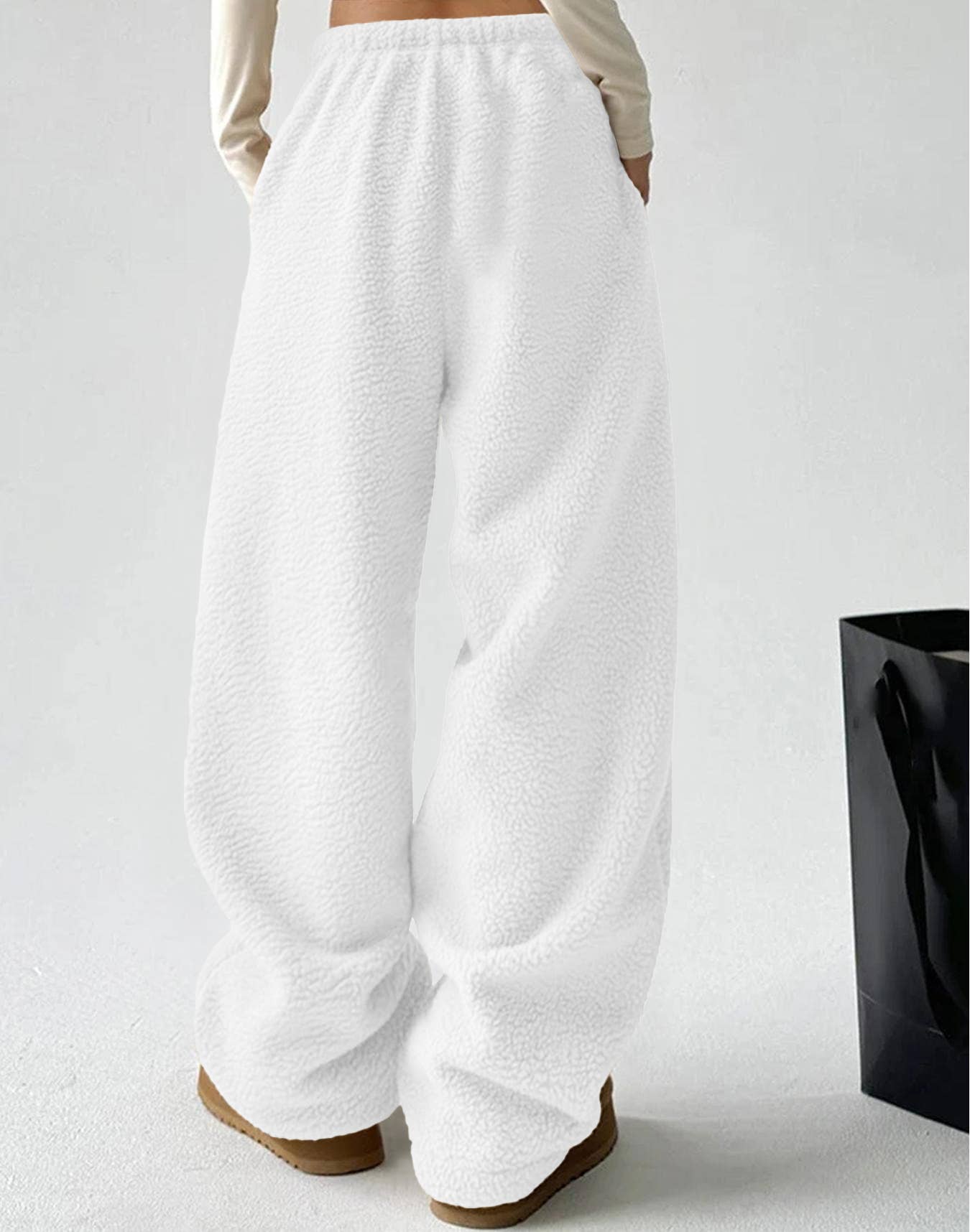 Simple,comfortable casual solid-color long pants