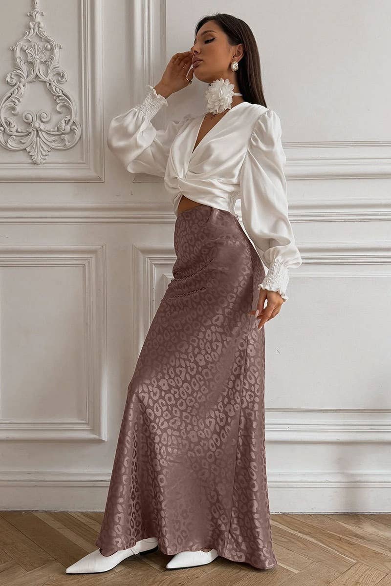 CWBMS0189_AUTUMN JACQUARD LEOPARD WRAP HIP SKIRT