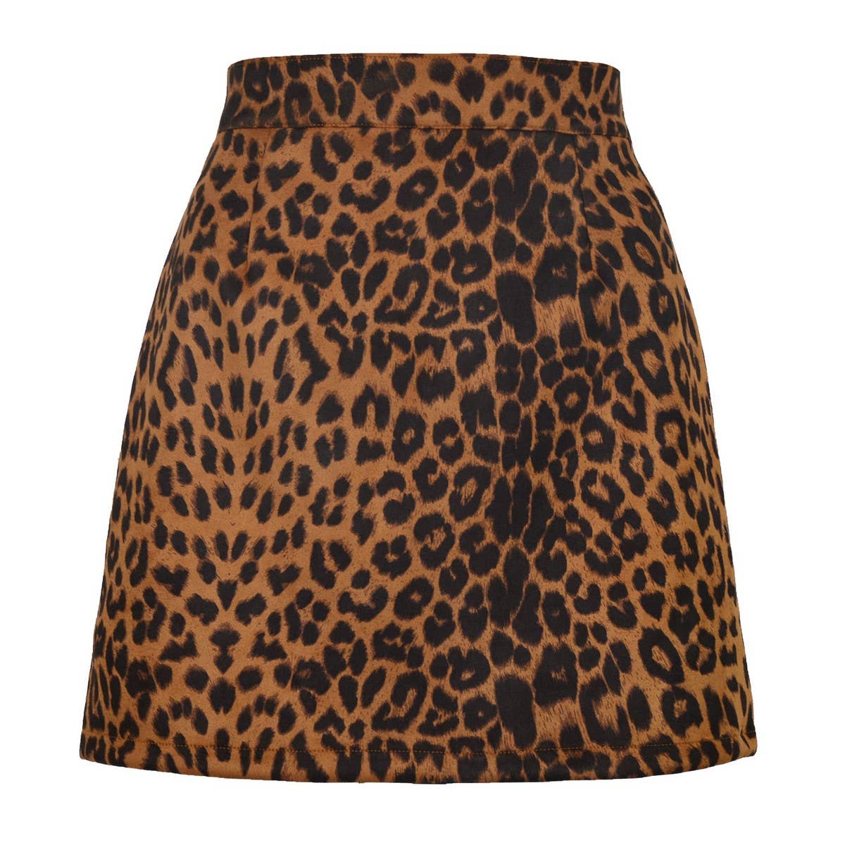 SEXY LEOPARD PRINT HIGH WAIST SUEDE HIP SKIRT