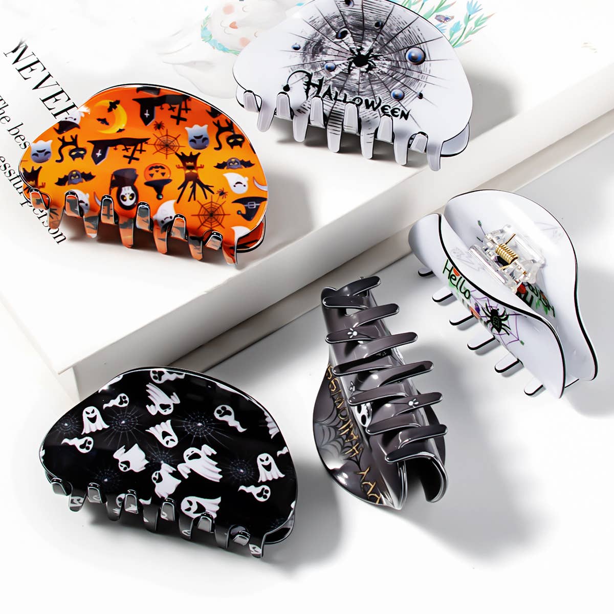 HALLOWEEN EDITION PRINTED HAIRPIN HEADPIECE