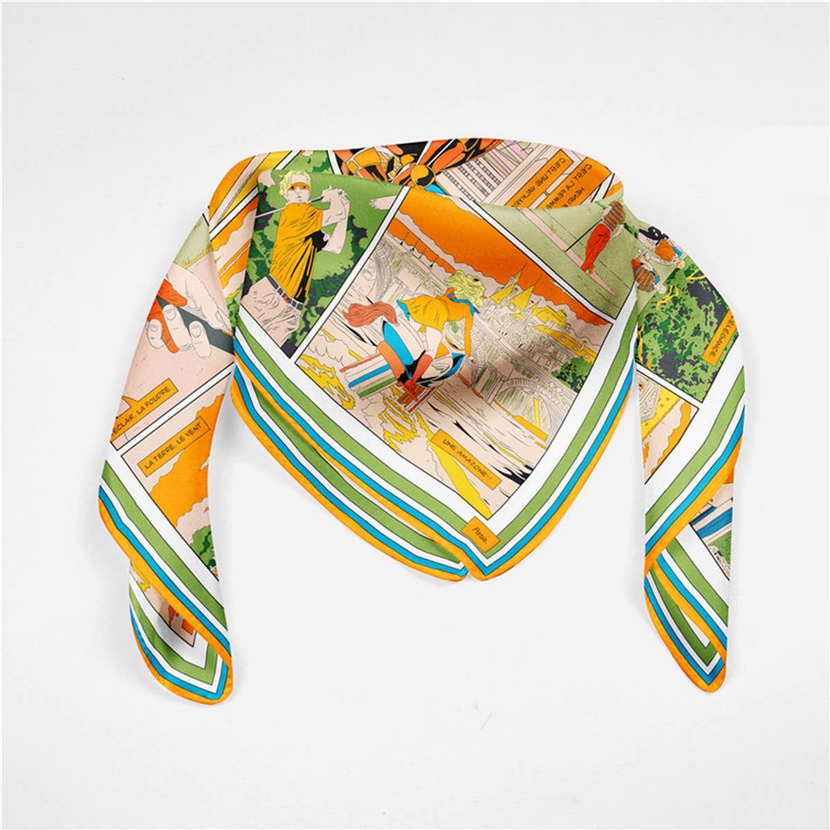 UV Protection Scarf - Lightweight Satin Square