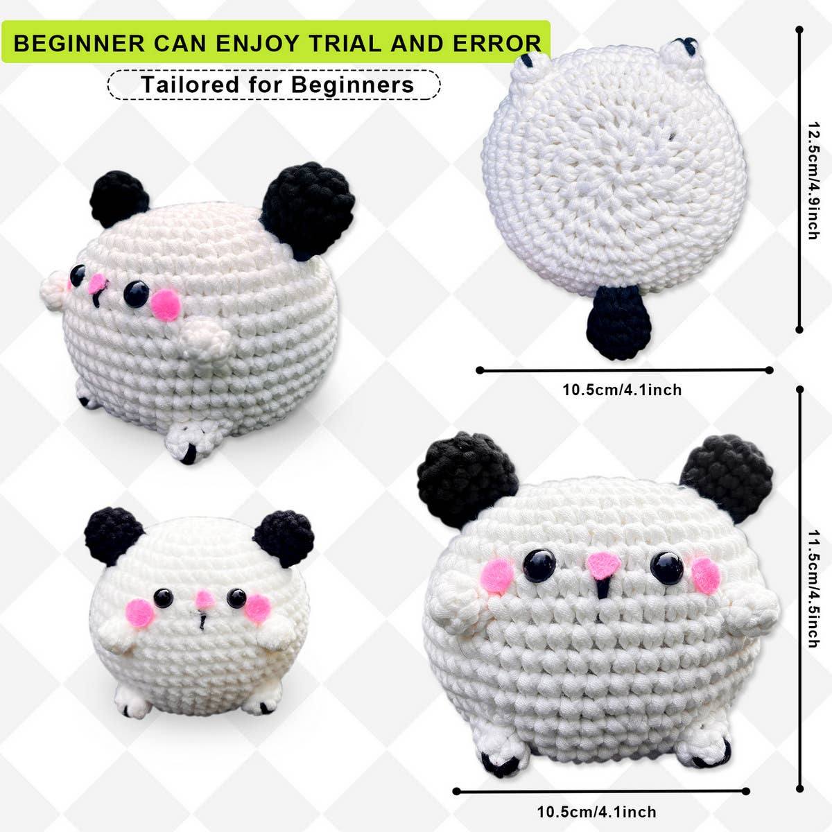 CUTE PUPPY DOLL CROCHET MATERIAL KIT