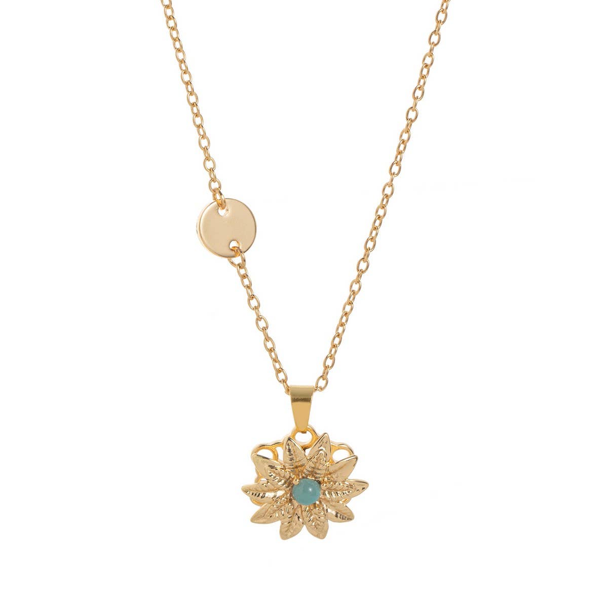 Spinning December Flower Necklace ??Lucky Bloom_CWMM6969