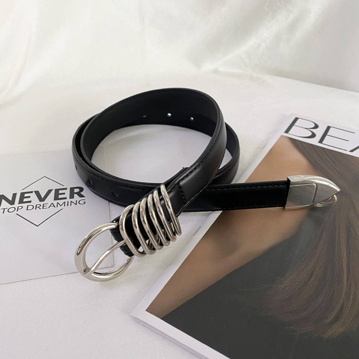 NICHE DESIGN HIGH-END PIN BUCKLE BELT_CWABE0648