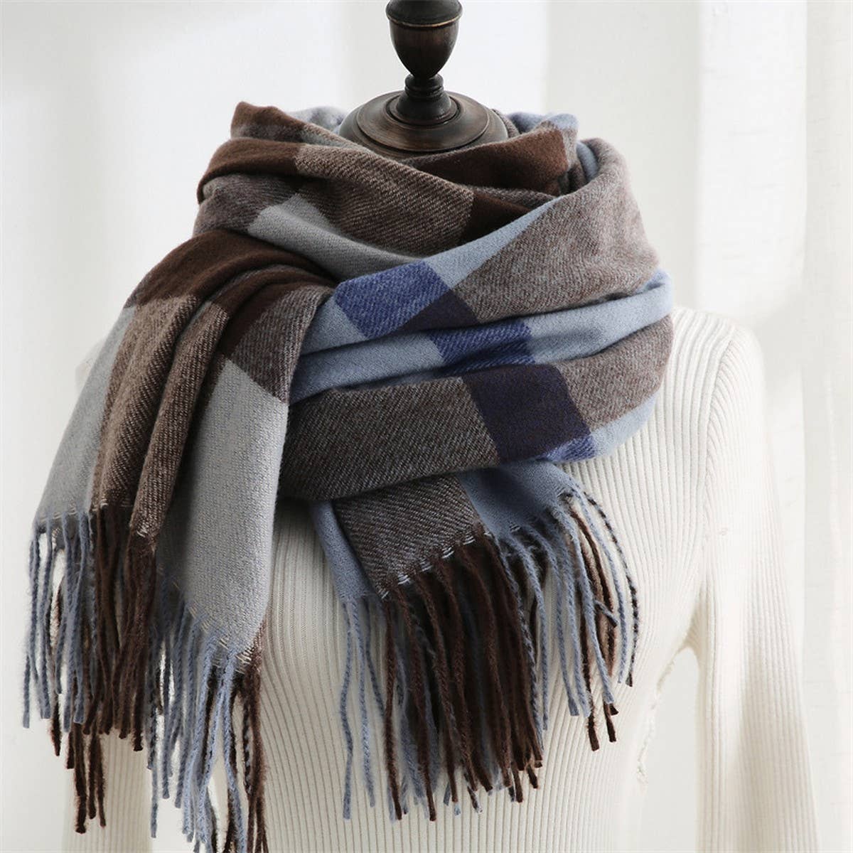 SWEET AND FASHIONABLE PLAID SCARF FOR WOMEN