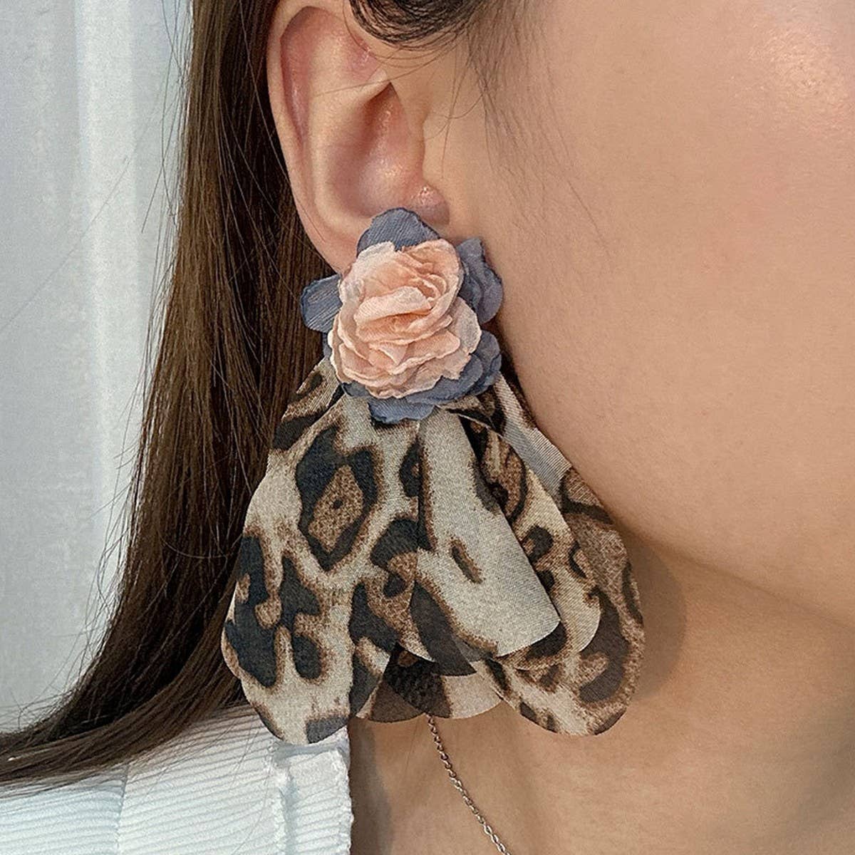 Handmade Fabric Flower Earrings ? Fresh Design
