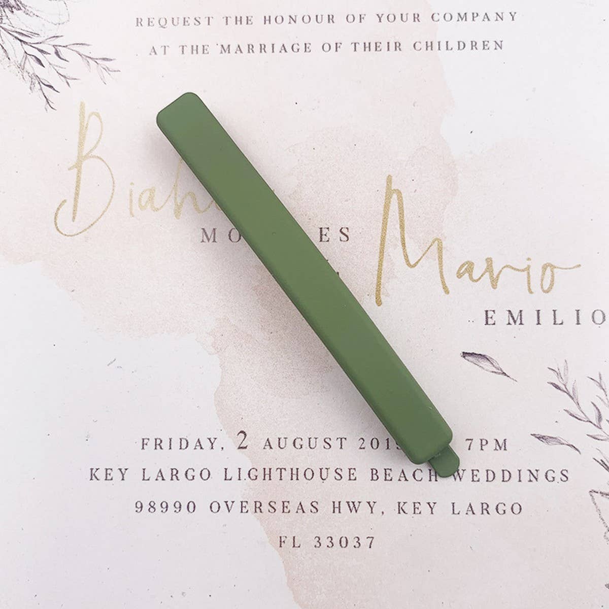 MORANDI COLOR MATTE HAIR CLIP MINIMALIST_CWAHA2618