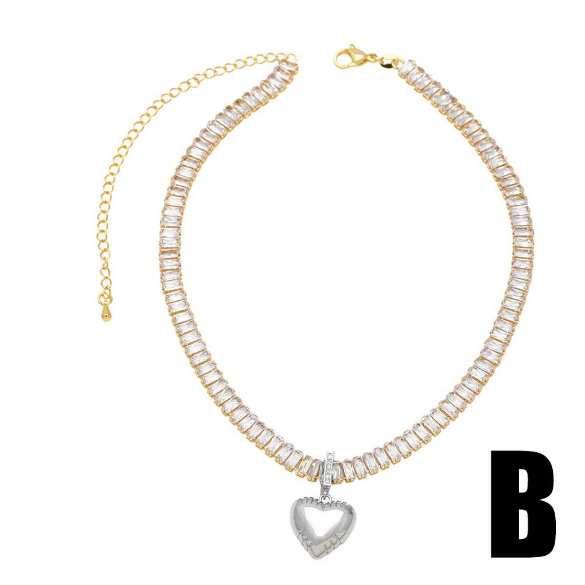 GOLD PLATED STAR SHAPED LOVE PENDANT NECKLACE