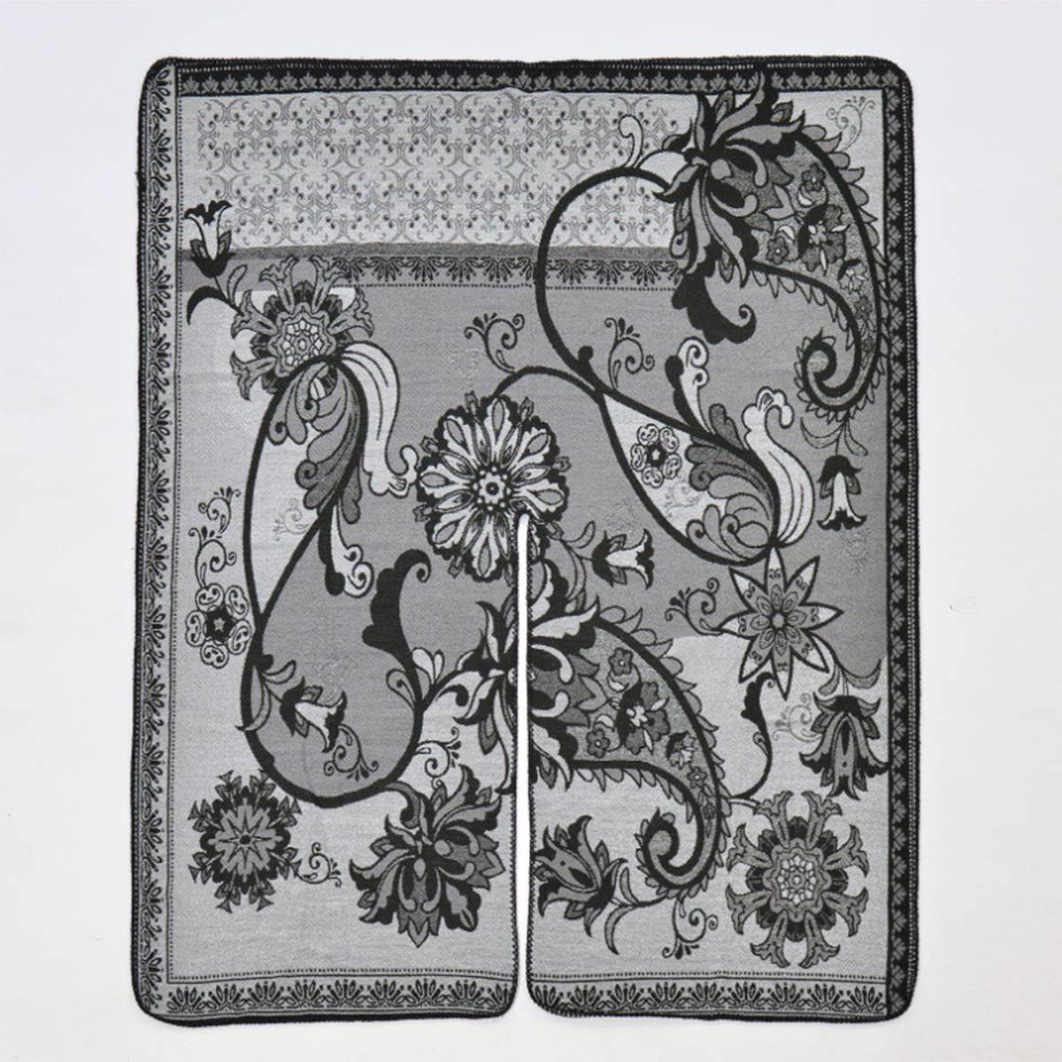 VINTAGE CASHEW PATTERN CARDIGAN SHAWL