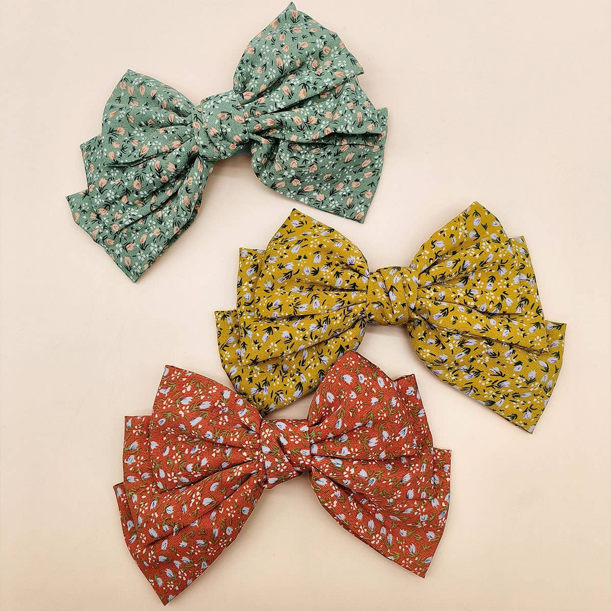 NEW THREE-LAYER KNOTTED LARGE BOW HAIRPIN_CWAHA0852