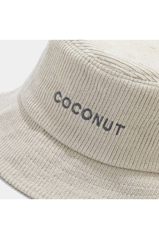 COCONUT LETTERING CASUAL FISHERMAN HAT_CWAH0406