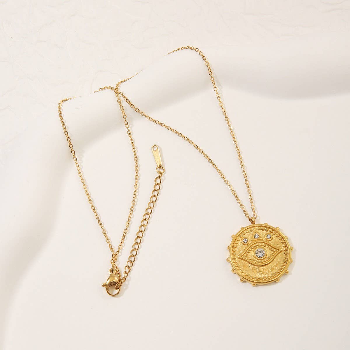 Classic Evil Eye Zircon Pendant Stainless Steel