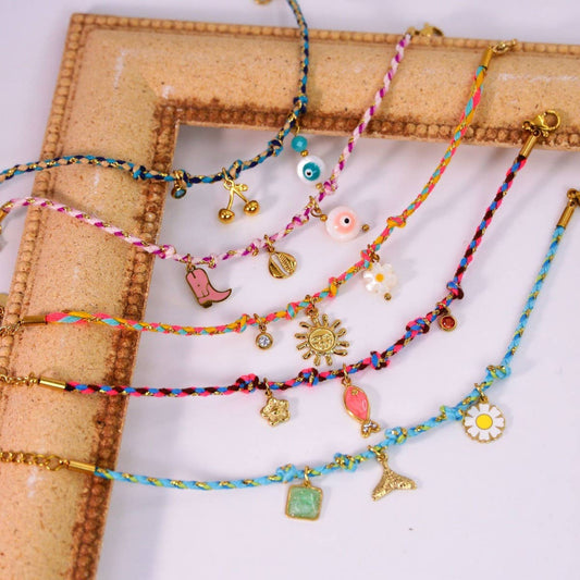 Dopamine Color Beaded Necklace ? Handmade Chic