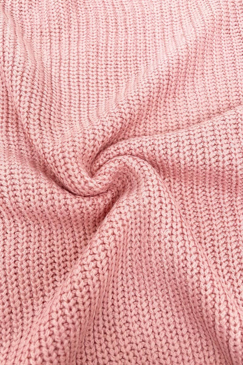 CWOSWL07624_SOLID OFF SHOULDER LOOSE KNIT PULLOVER