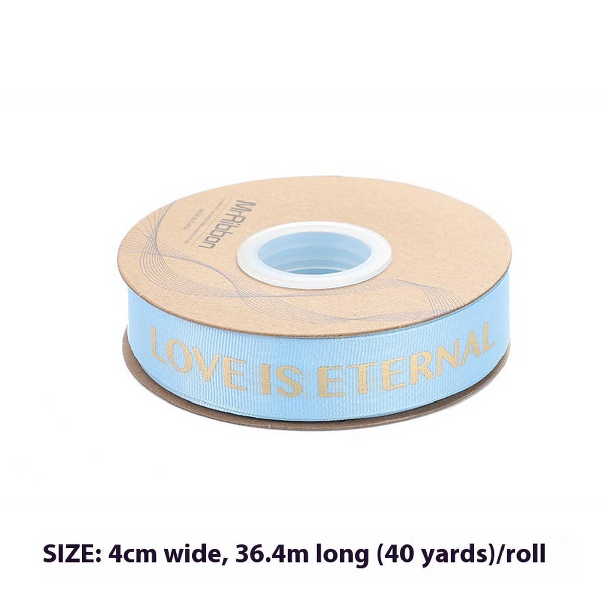 GOLD STAMPED THREADED RIBBON DIY BOW RIBBON