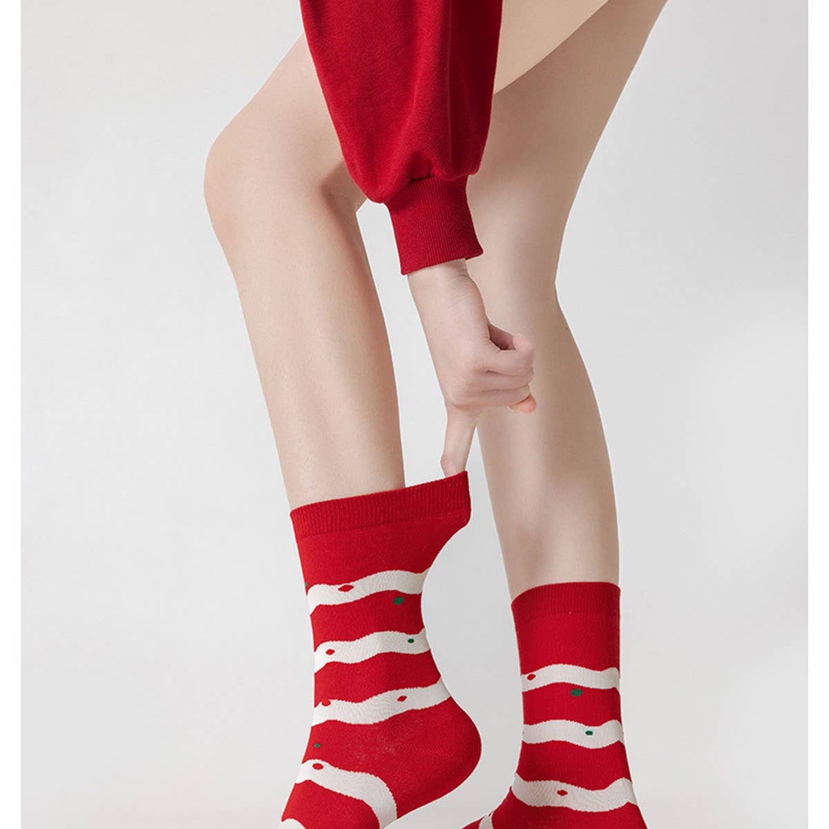 CWMS1889_CUTE CARTOON COUPLE CHRISTMAS SOCKS