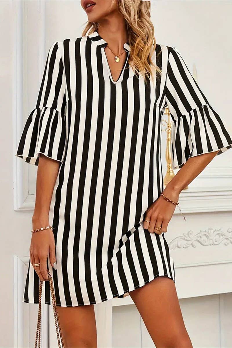 CWDSD3716_LOOSE EDITION PRINTED BAT SLEEVE SHORT SLEEVE