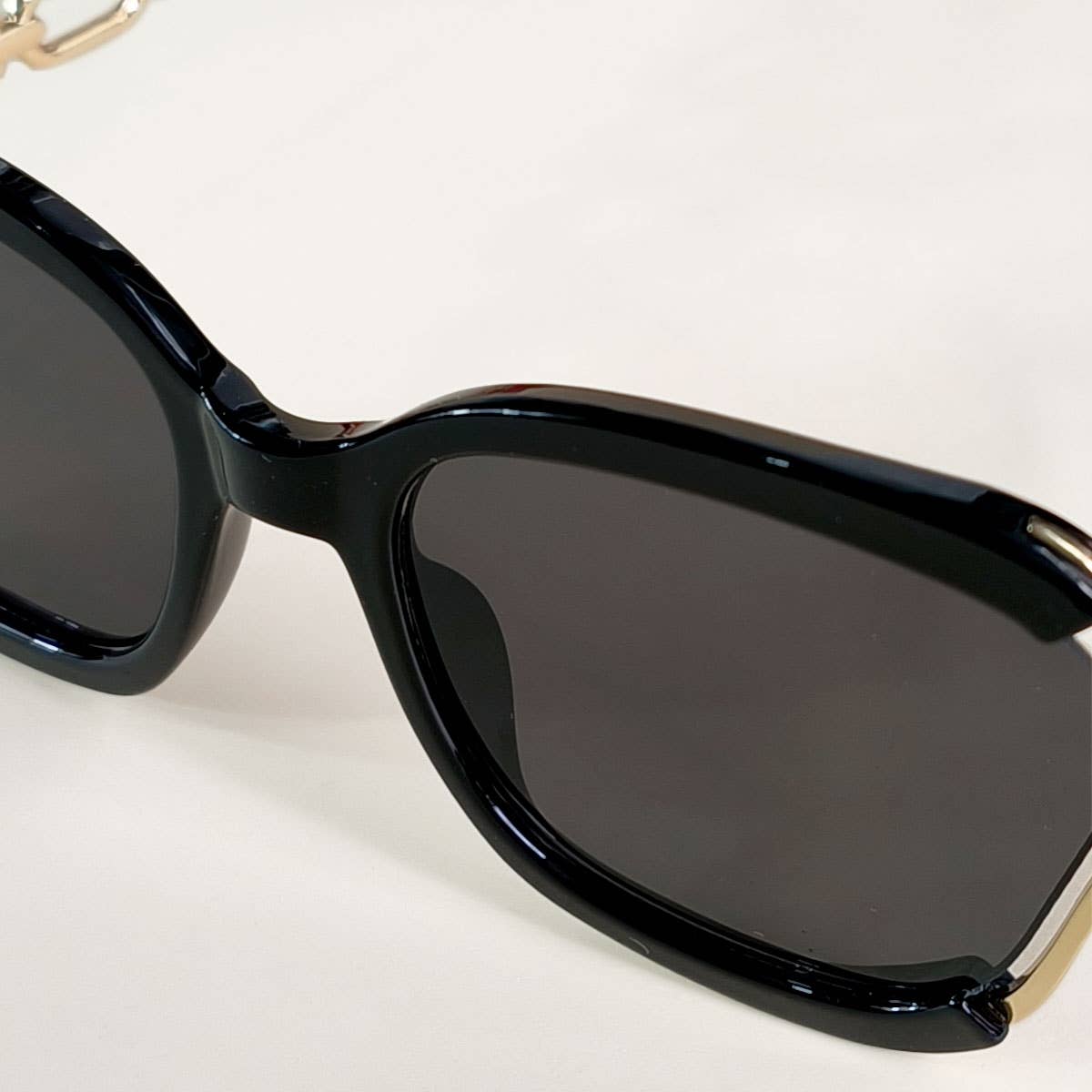 BIG FRAME CHAIN FASHION METAL SUNGLASSES_UV400_CWASG0276