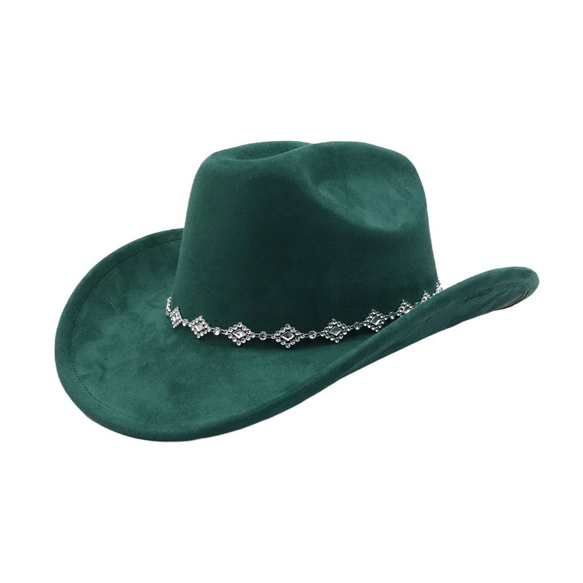 Western Ethnic Suede Cowboy Fedora for Men Women_CWAH04423