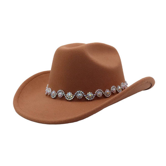 Men & Women Ethnic Style Polyester Cowboy Hat_CWAH04362