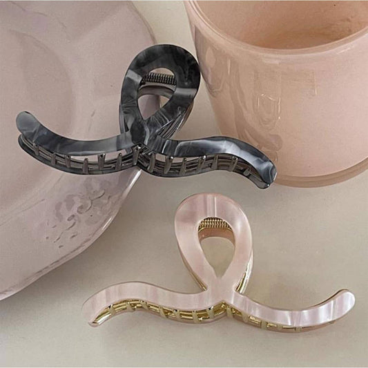 Acetate Metal Hair Claw for Thick Hair, Firm Grip_CWAHA0451