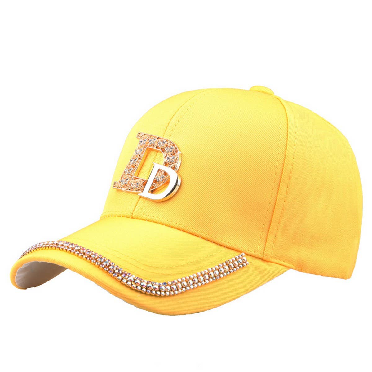 Summer Rhinestone Letter Baseball Cap_CWAH1002