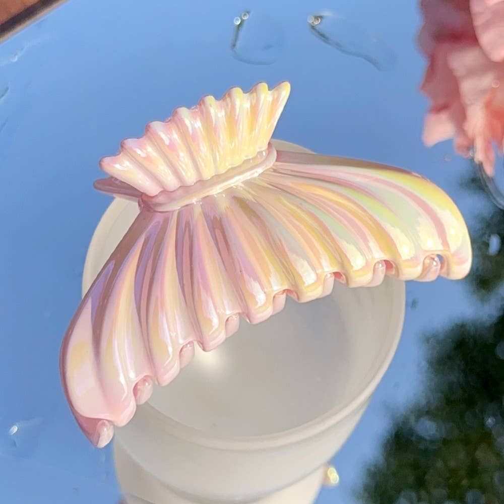 Candy gradient color fish tail bow tie hair grab