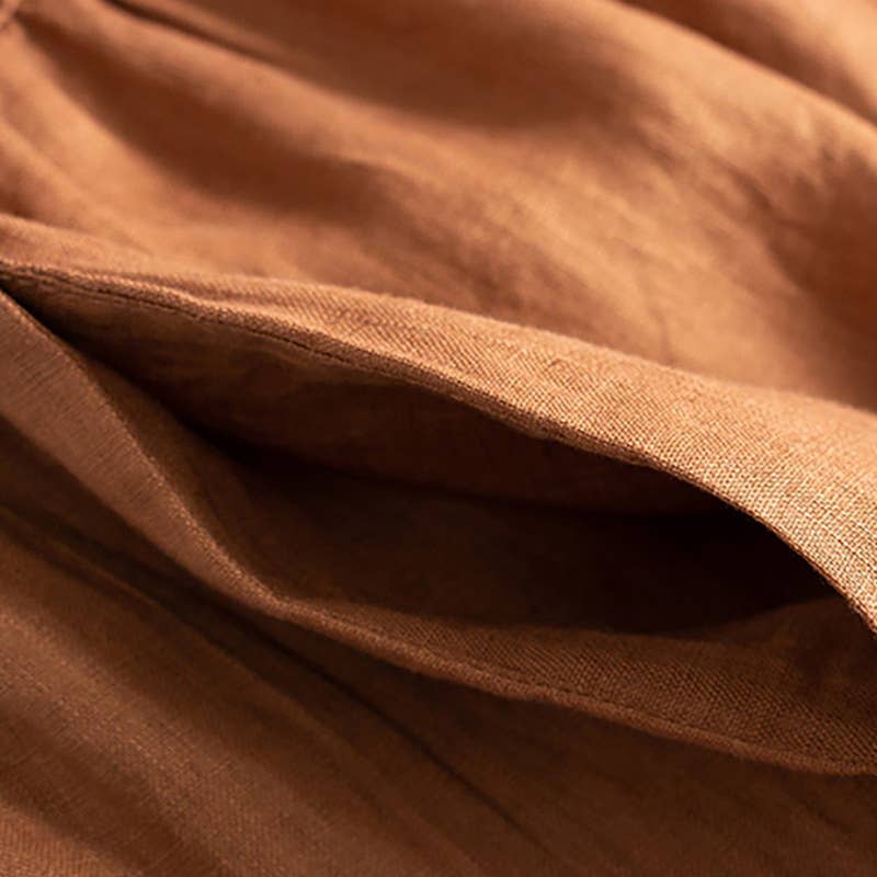 ARTSY COTTON AND LINEN DRESS