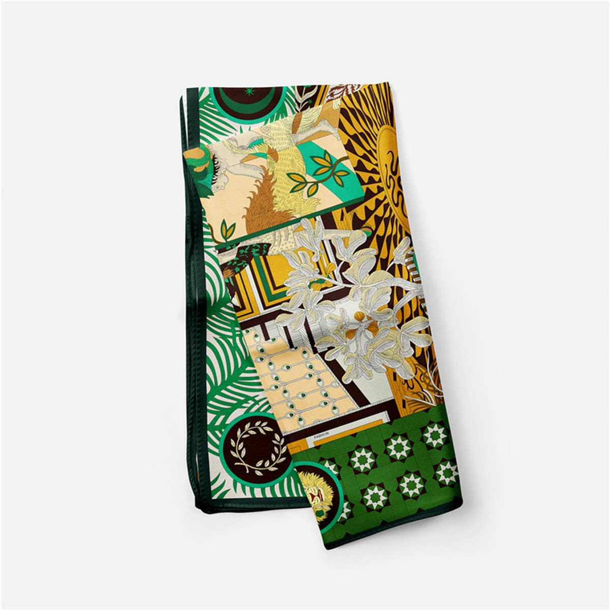 Printed Satin Head Wrap Scarf for Warmth & Style_CWASC0662