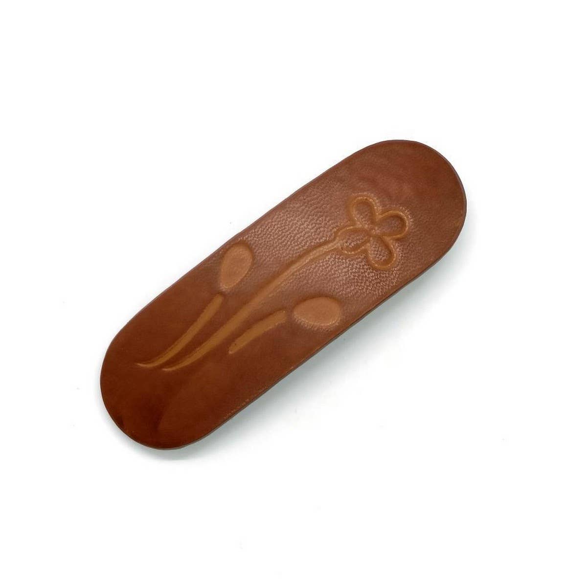 New Violet Four-Petal Carved Painted Hair Clip_CWAHA6355