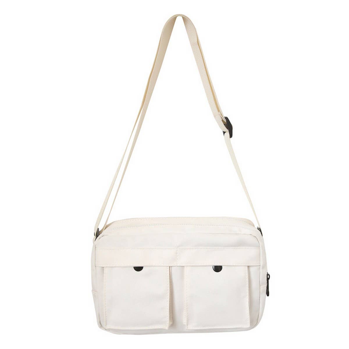 SOLID COLOR SIMPLE COOL COUPLE SHOULDER BAG_CWAB2450
