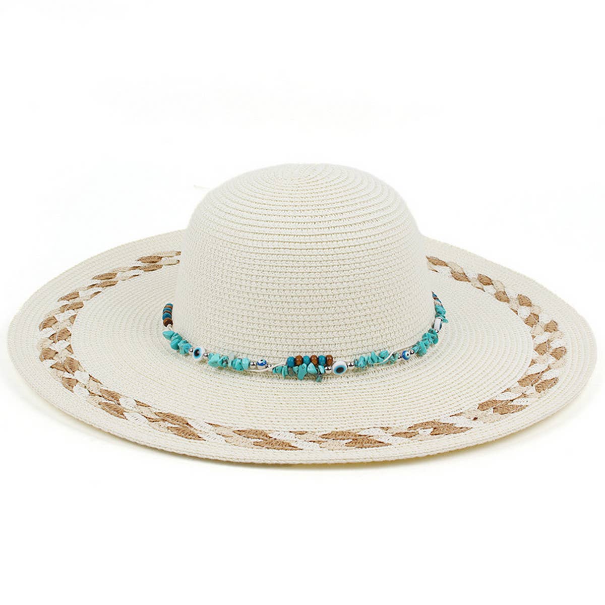 2024 NEW STYLE LACE STITCHING STRAW HAT_CWAH1203