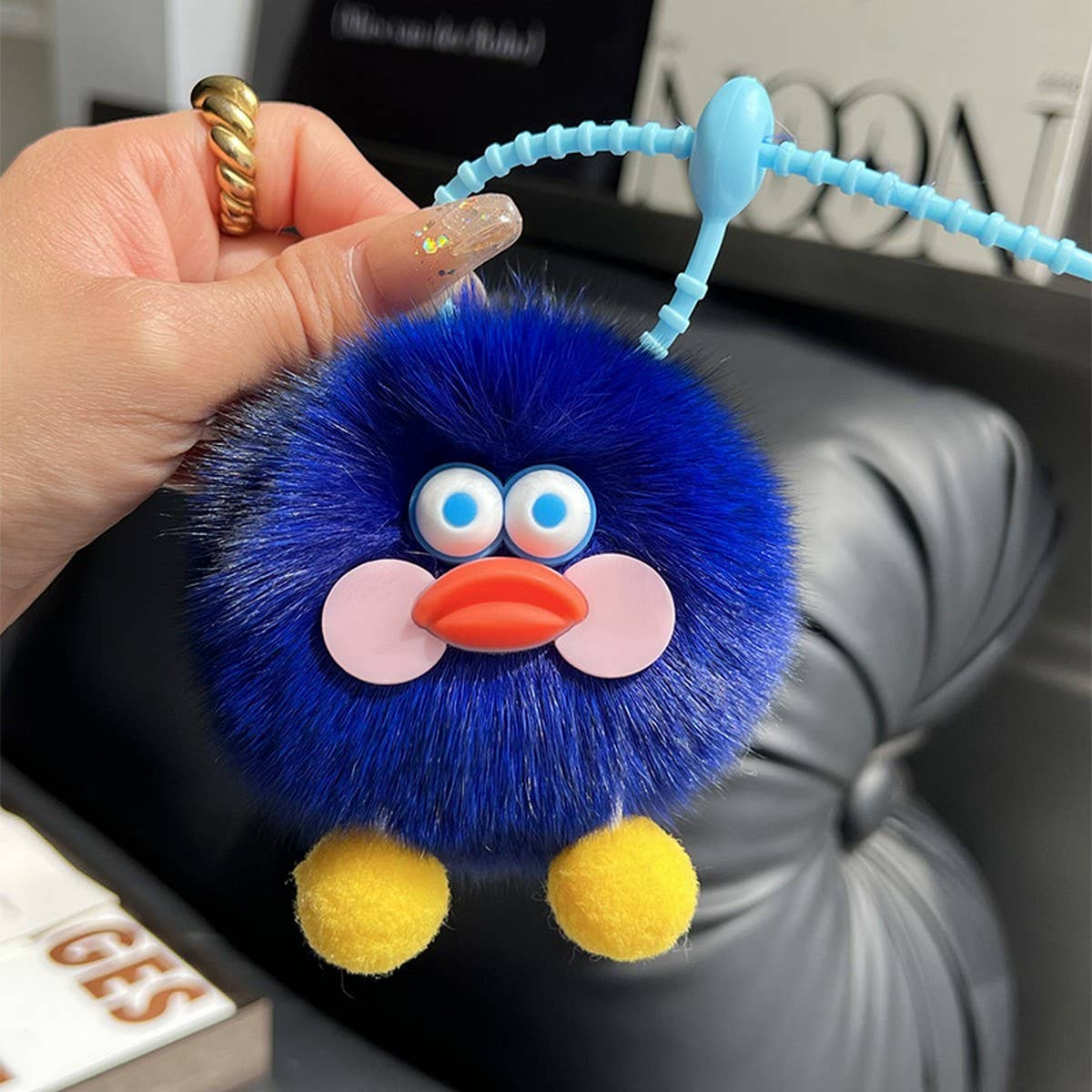 CARTOON DOLL PLUSH DUCK CAR KEYCHAIN PENDANT_CWMM2496