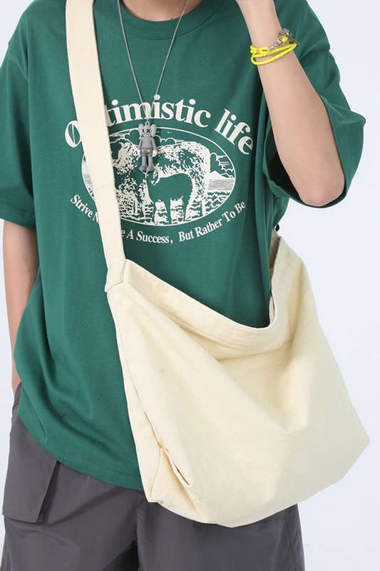 Crossbody Canvas Big Shoulder Bag_CWAB0420