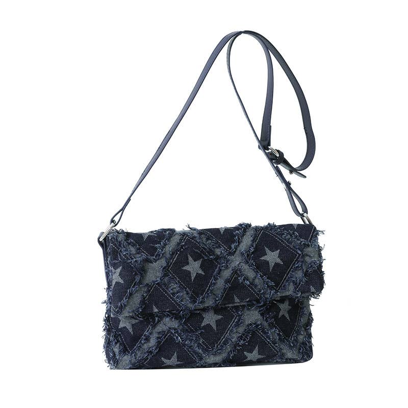Fashionable diamond-shaped crossbody square bag