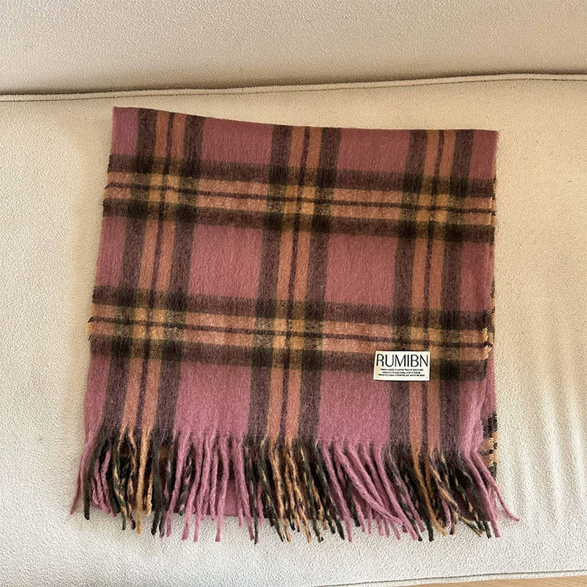 Faux Cashmere Scarf ? Thick Soft Reversible Wrap
