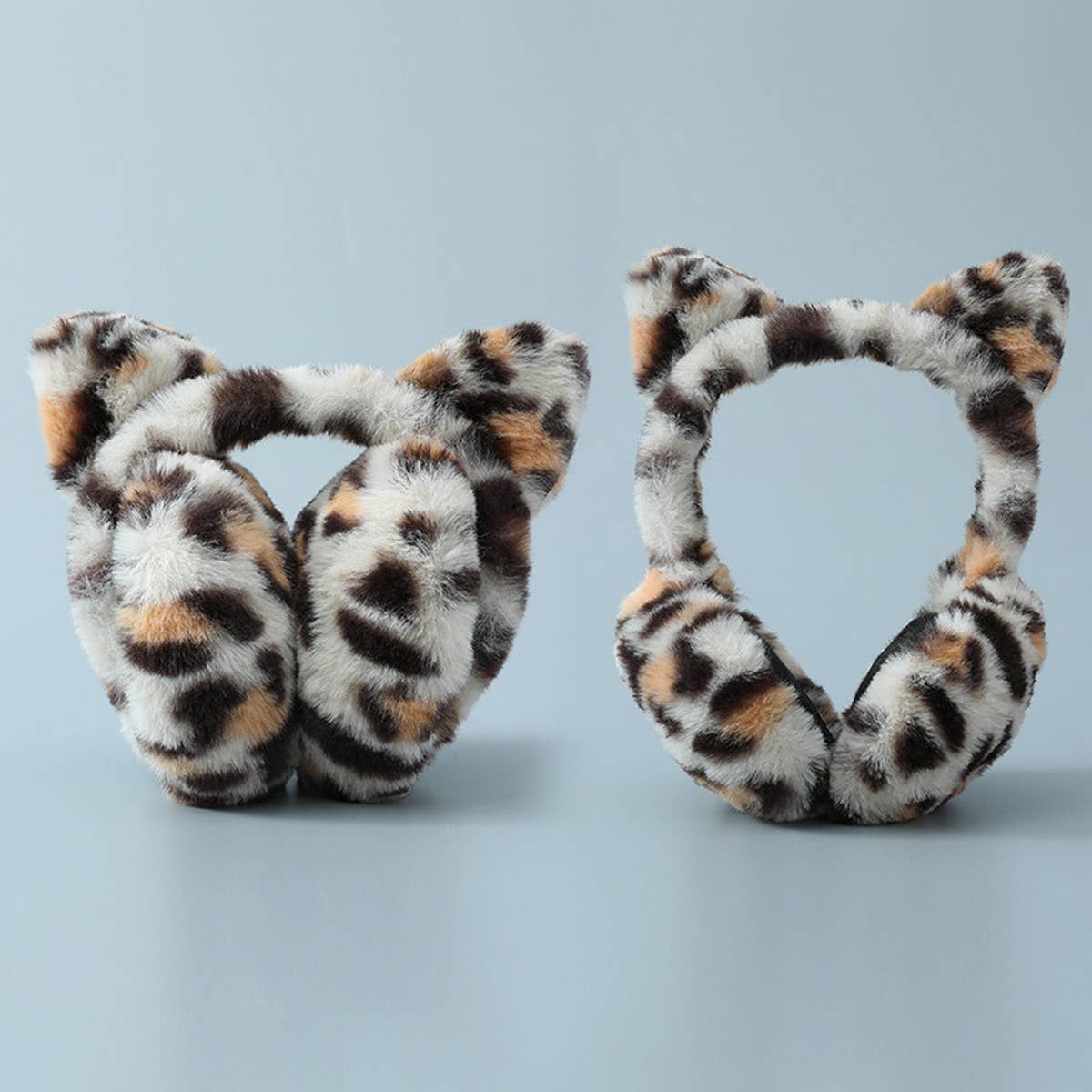 CUTE FOLDABLE LEOPARD PRINT EARMUFFS