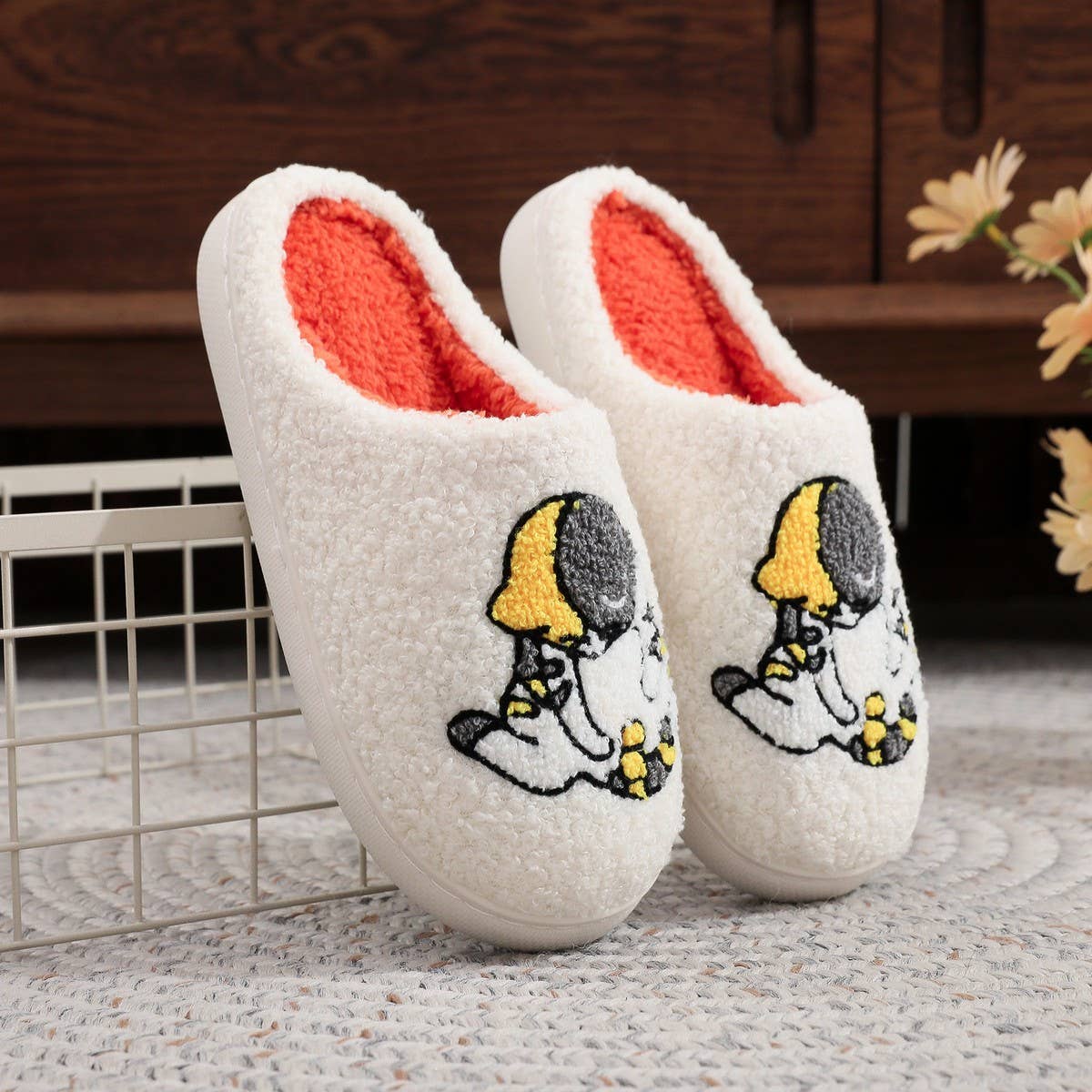 Cute Cat Plush Slippers Winter Warm Indoor_CWSHF00222