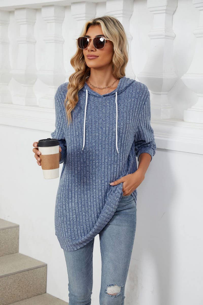 CWOHOL1110_AUTUMN AND WINTER LOOSE HOODED SWEATSHIRT