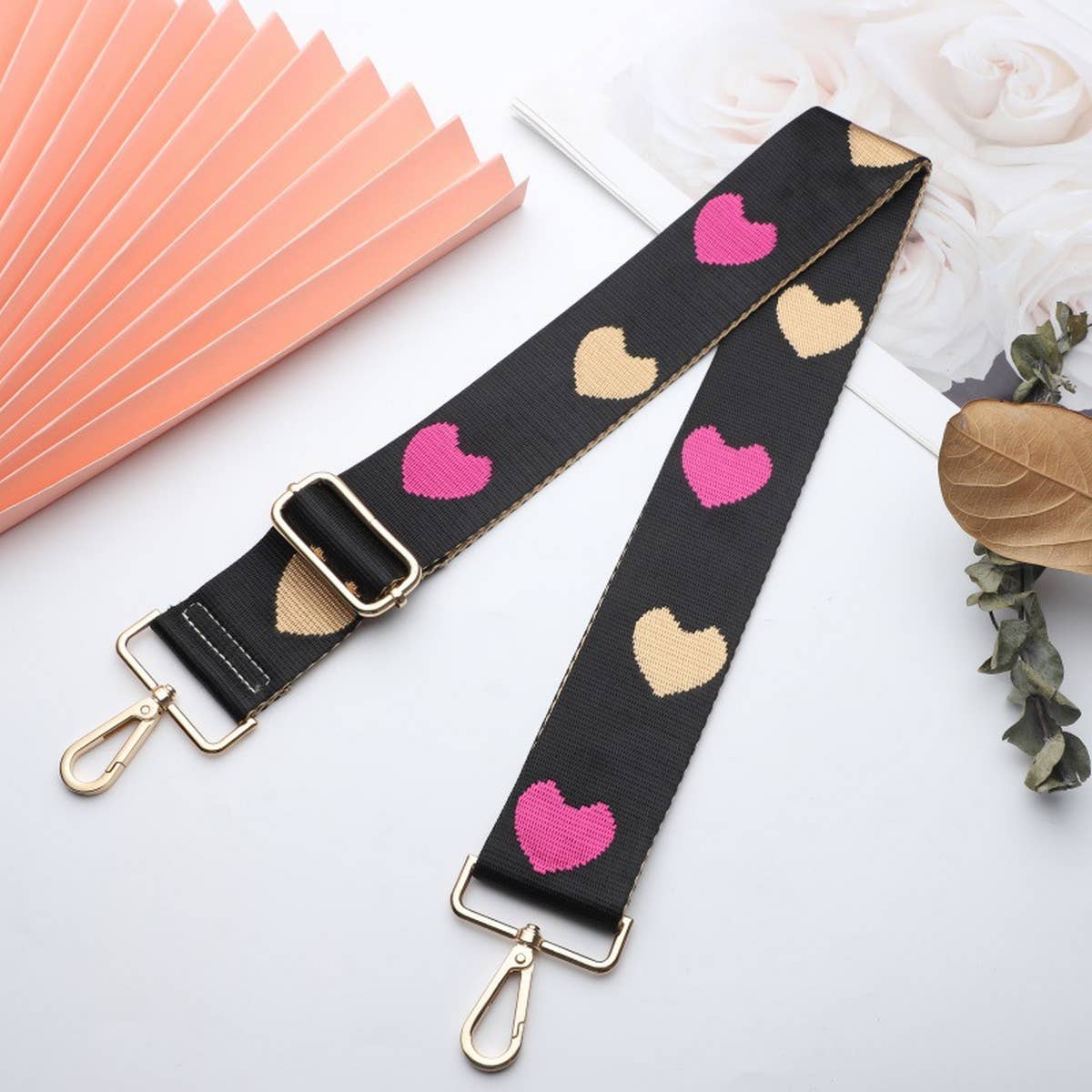 WOMEN SIMPLE HEART-SHAPED ADJUSTABLE BAG STRAP