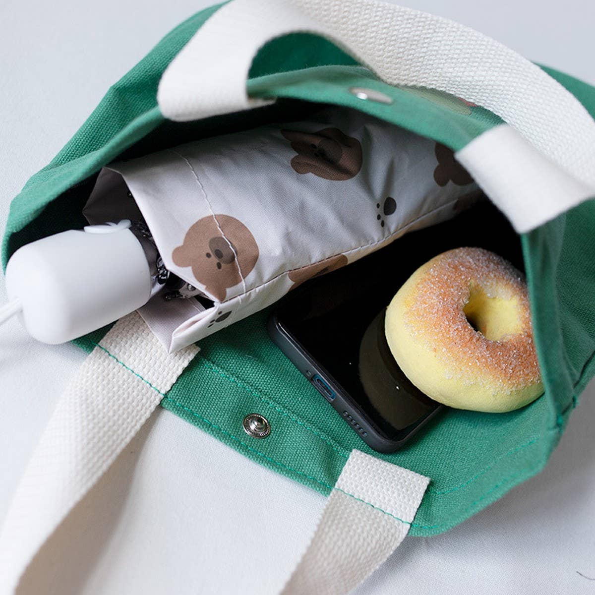 Cute Canvas Lunch Tote Bag for Women, Small_CWAB5665