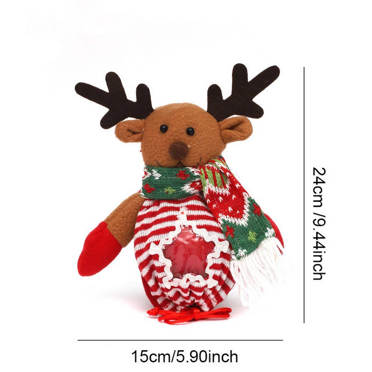 CWMM1753_Christmas Printed Tote Bag Apple Candy Gift Bag